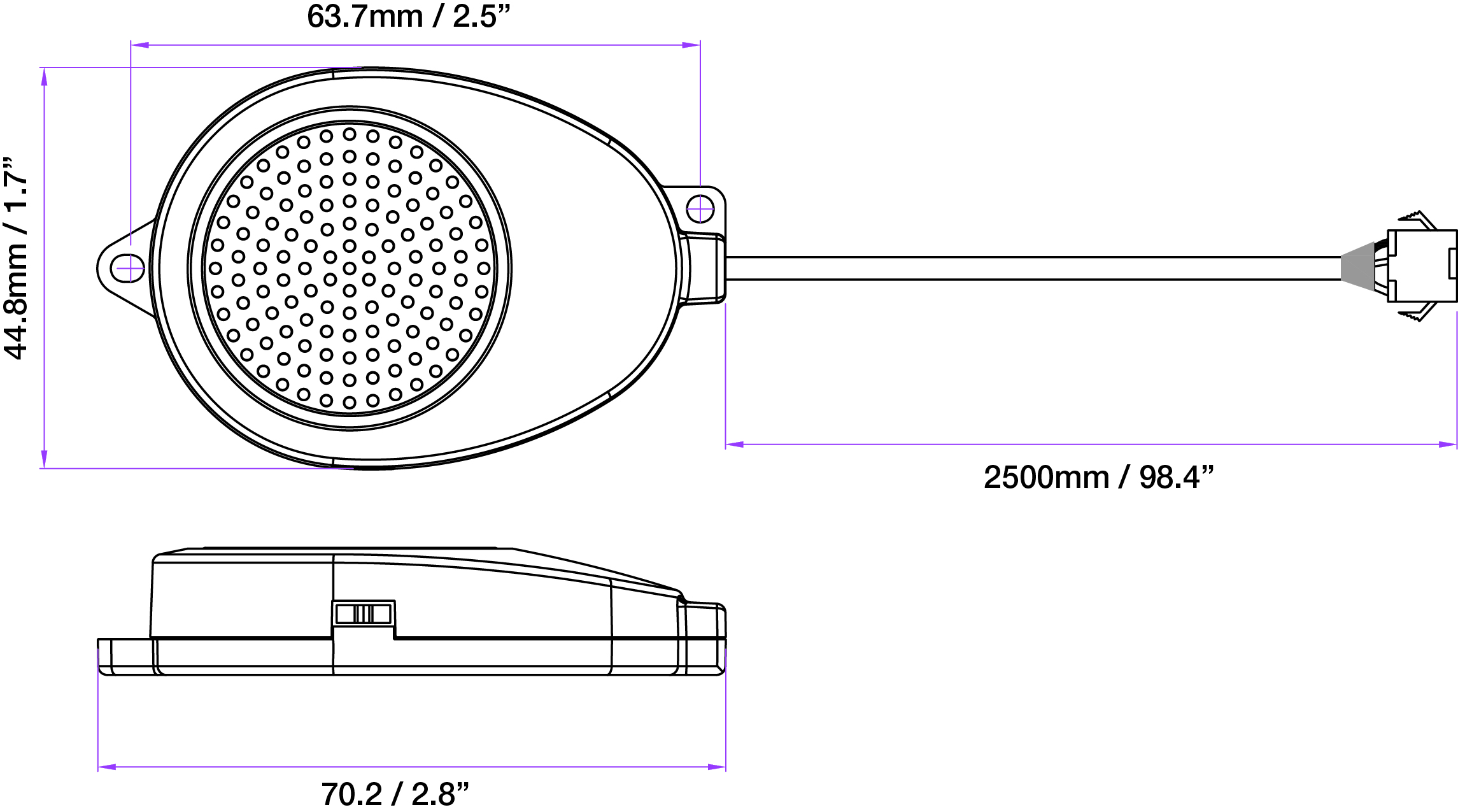 LED Display Front Parking Sensor Kit PM400, Park Mate