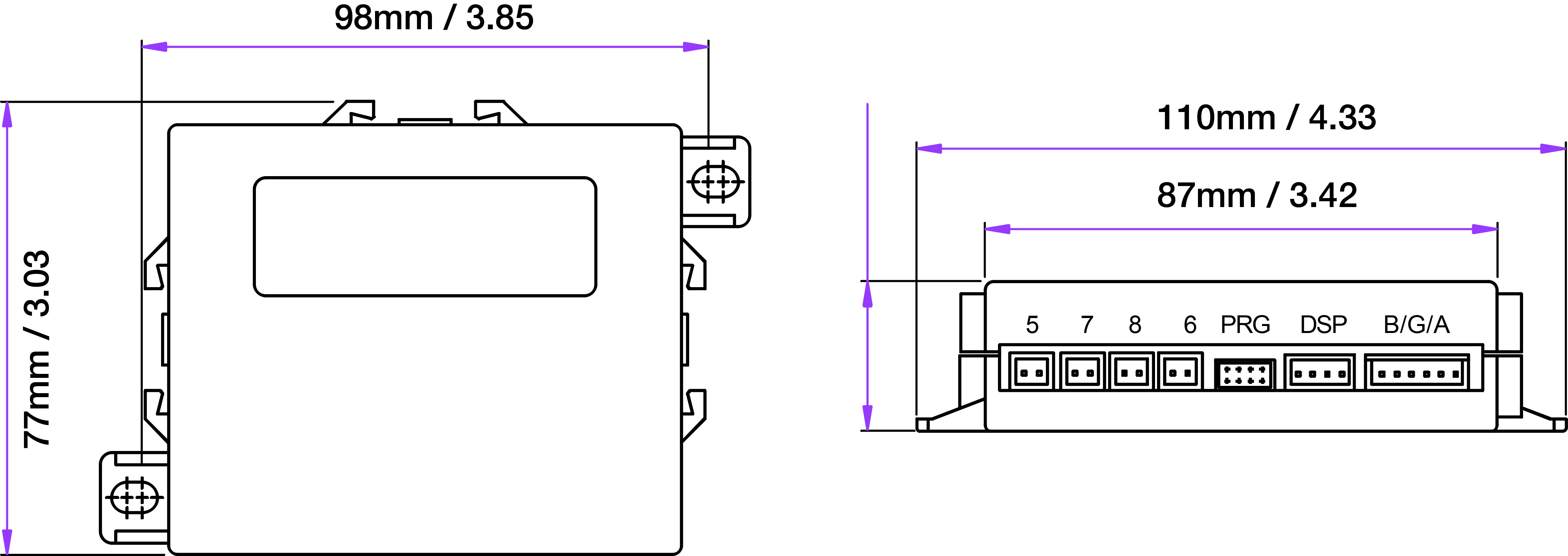 LED Display Front Parking Sensor Kit PM400, Park Mate